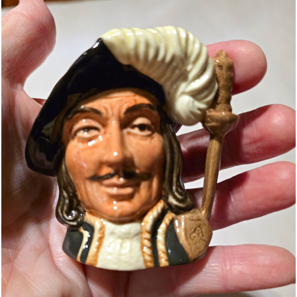 Royal Doulton Athos Character Jug D6509 3 in Hand Painted Vintage 1965
